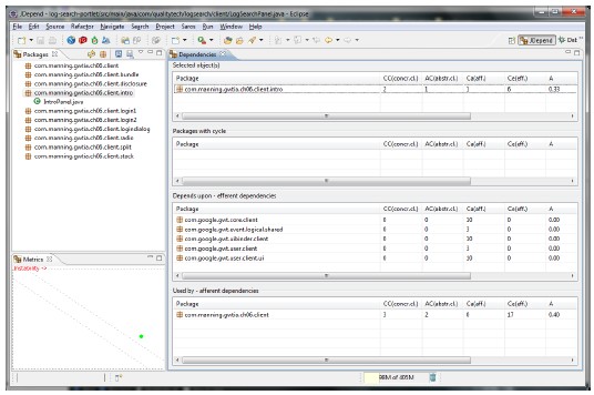 Depend4Eclipse analyzes your Java code