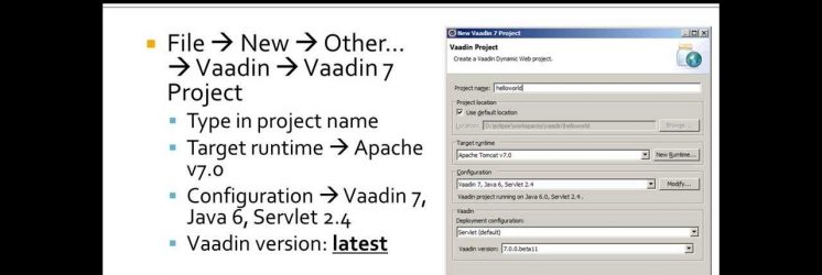 Getting Started with Vaadin: Eclipse, Tomcat and Hello World!